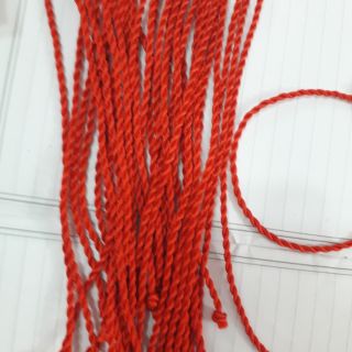 Combo 50 -100dây đỏ xoắn sẵn( k bi),dây may mắn,vòng tay chỉ đỏ