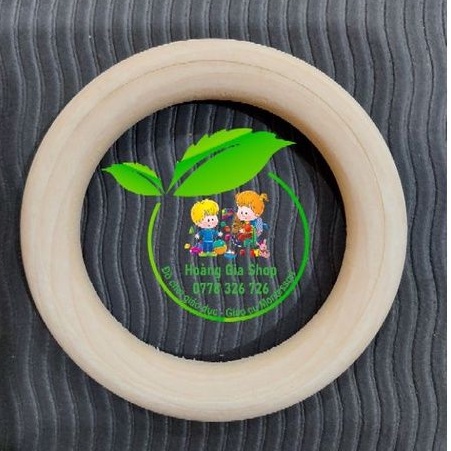 Vòng gỗ mộc Montessori 7cm làm đồ handmade, luyện tay cho bé