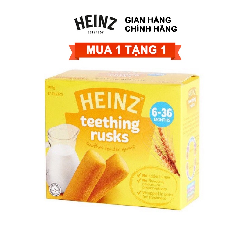 [MUA 1 TẶNG 1] Bánh gặm cho bé từ 6 đến 36 tháng tuổi giai đoạn mọc răng