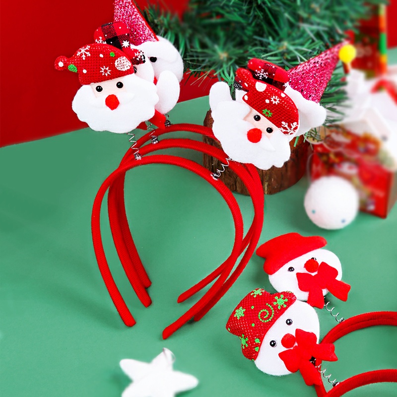 Bờm noel giáng sinh kute cho bé và kẹp tóc noel
