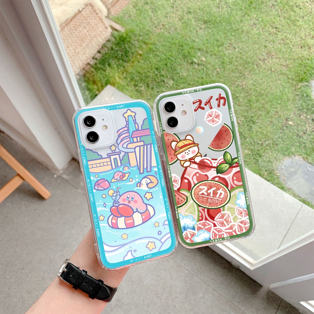 Ốp Điện Thoại Tpu Mềm Chống Sốc In Hình Thỏ Kirby Cho iPhone 11 12 13 pro max XS X XR XSMax 7 8 6 6s plus 5 4 SE 2020
