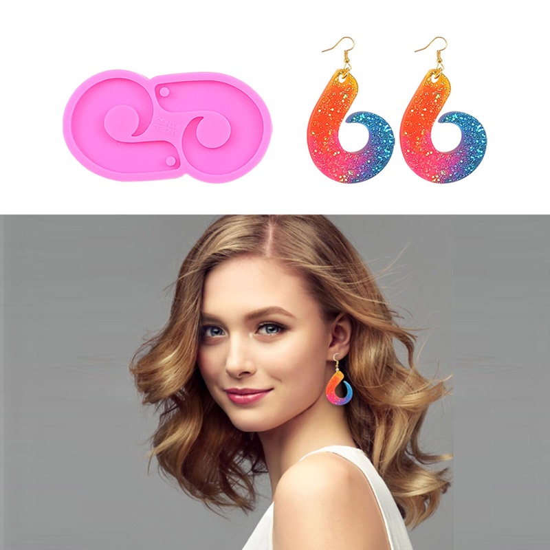 Khuôn Silicone Làm Mặt Vòng cổ / Bông Tai DIY