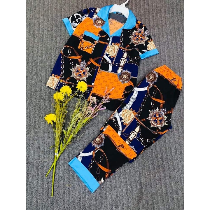 Pizama tay ngắn quần dài