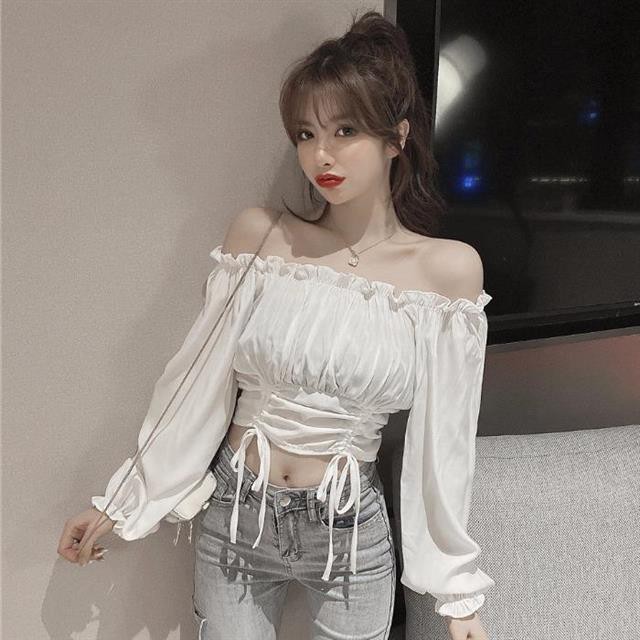 【Timi】 Phong Cách Hàn Quốc Sexy Off-the-the-the-Should-Off-up Versatile Puff Tay Áo | BigBuy360 - bigbuy360.vn