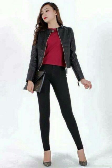 Quần tregging cạp khóa vải cotton | BigBuy360 - bigbuy360.vn