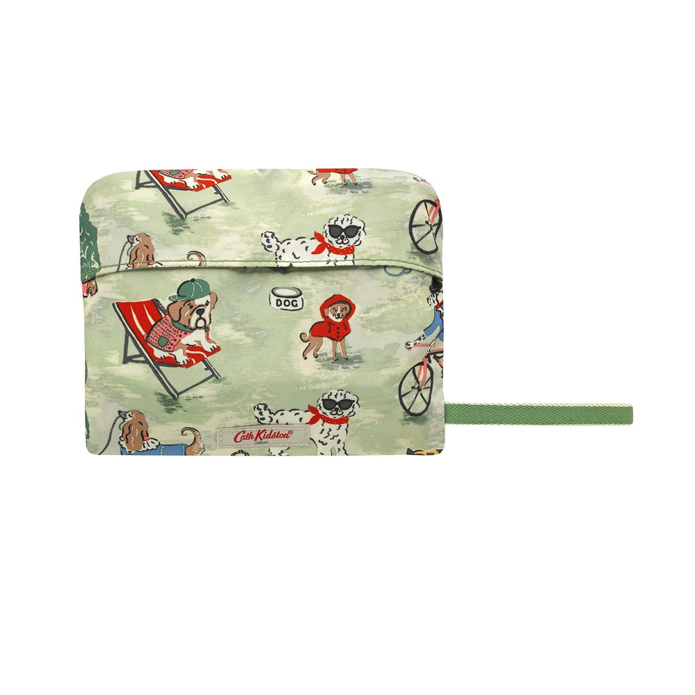 Cath Kidston -  Túi đeo chéo gấp gọn Foldaway Cross Body Park Dogs -  984157 - Green