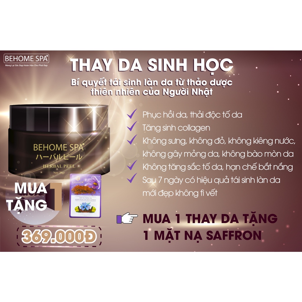Thay Da Sinh Học HERBAL PEEL Công Nghệ Nhật Bản - Tái Sinh Làn Da Mới Đẹp Sau 7 Ngày | BigBuy360 - bigbuy360.vn