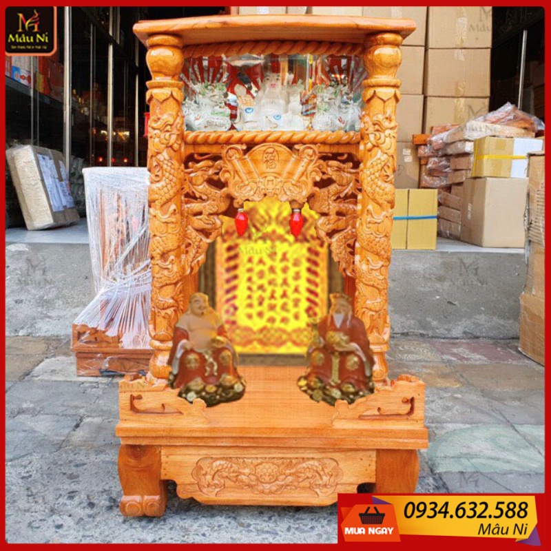 BÀI VỊ THẦN TÀI THỔ ĐỊA buôn may bán đắt - tranh trúc chỉ in MÂU NI