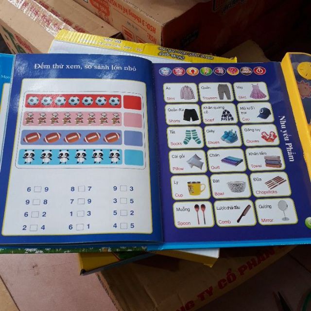 Sách song ngữ cho trẻ em - Chất liệu nhựa - Giúp trẻ học tốt Tiếng Anh