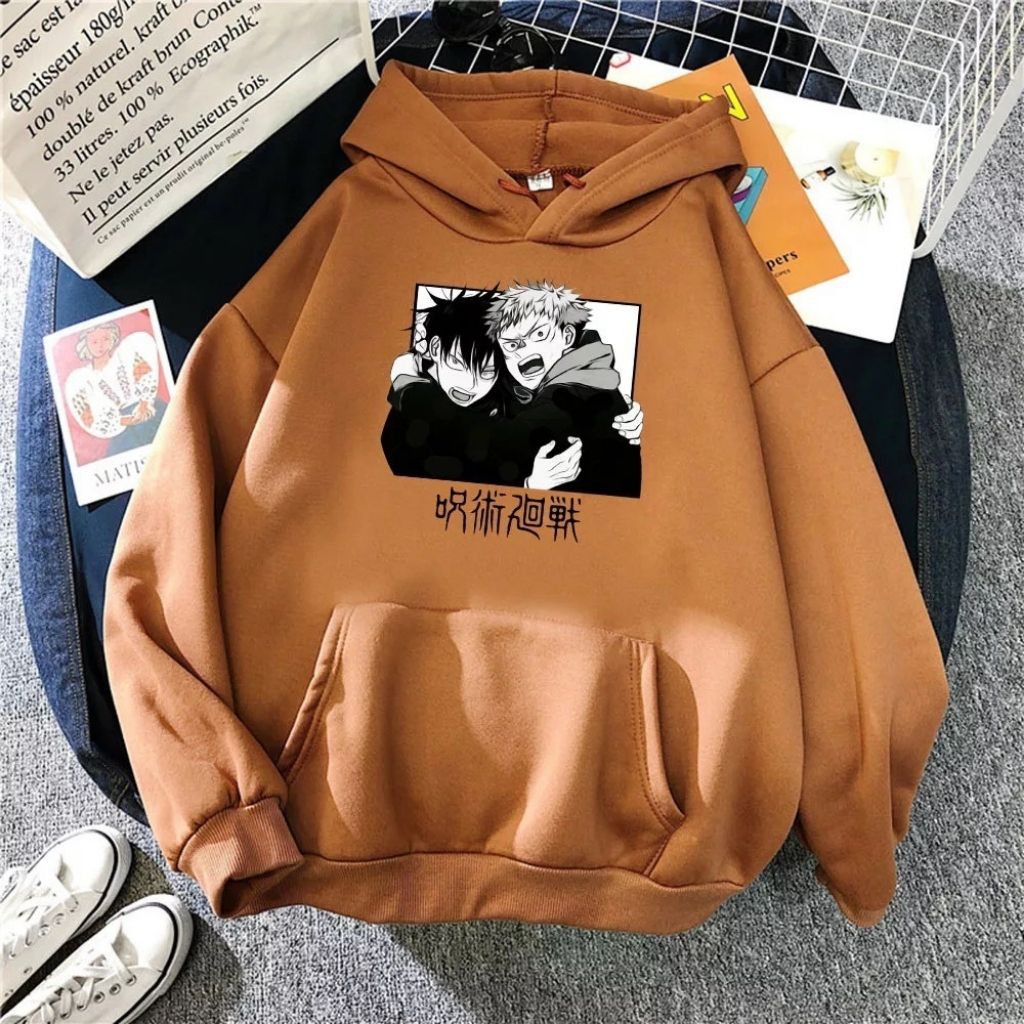 ÁO KHOÁC NỈ UNISEX IN HaraJuku NHẬT BẢN ÁO KHOÁC HOODIE FORM RỘNG NAM NỮ