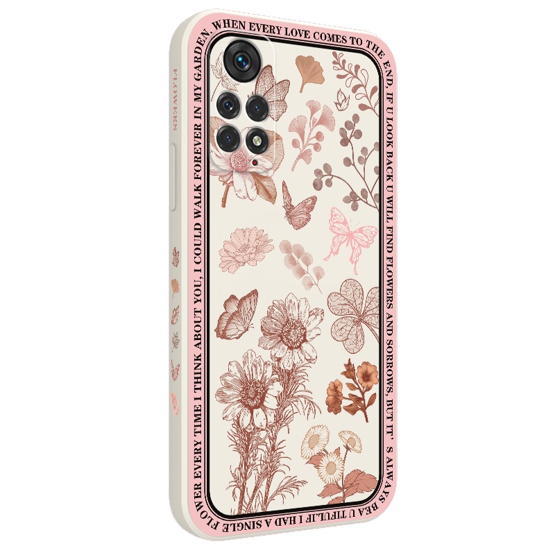 Ốp Điện Thoại Hình Hoa Phong Cách Vintage Cho Xiaomi Redmi Note 11 11s Pro plus + 11T 4G 5G