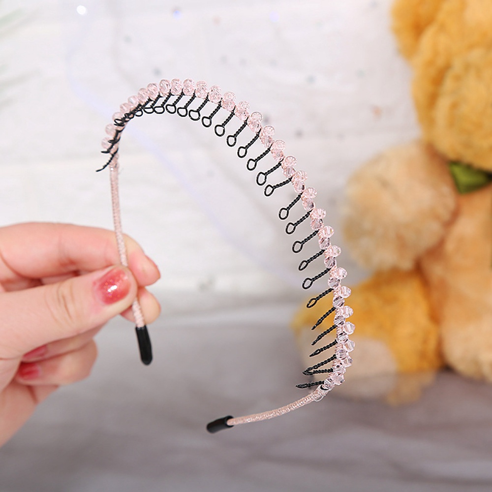 Băng đô cài tóc chống trượt có răng sắt nhiều màu thời trang Hàn Quốc cho nữ