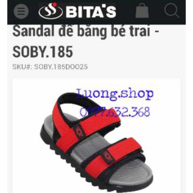 Sandal bitas bé trai đế êm bền đẹp SOBY185 (size 25-30)