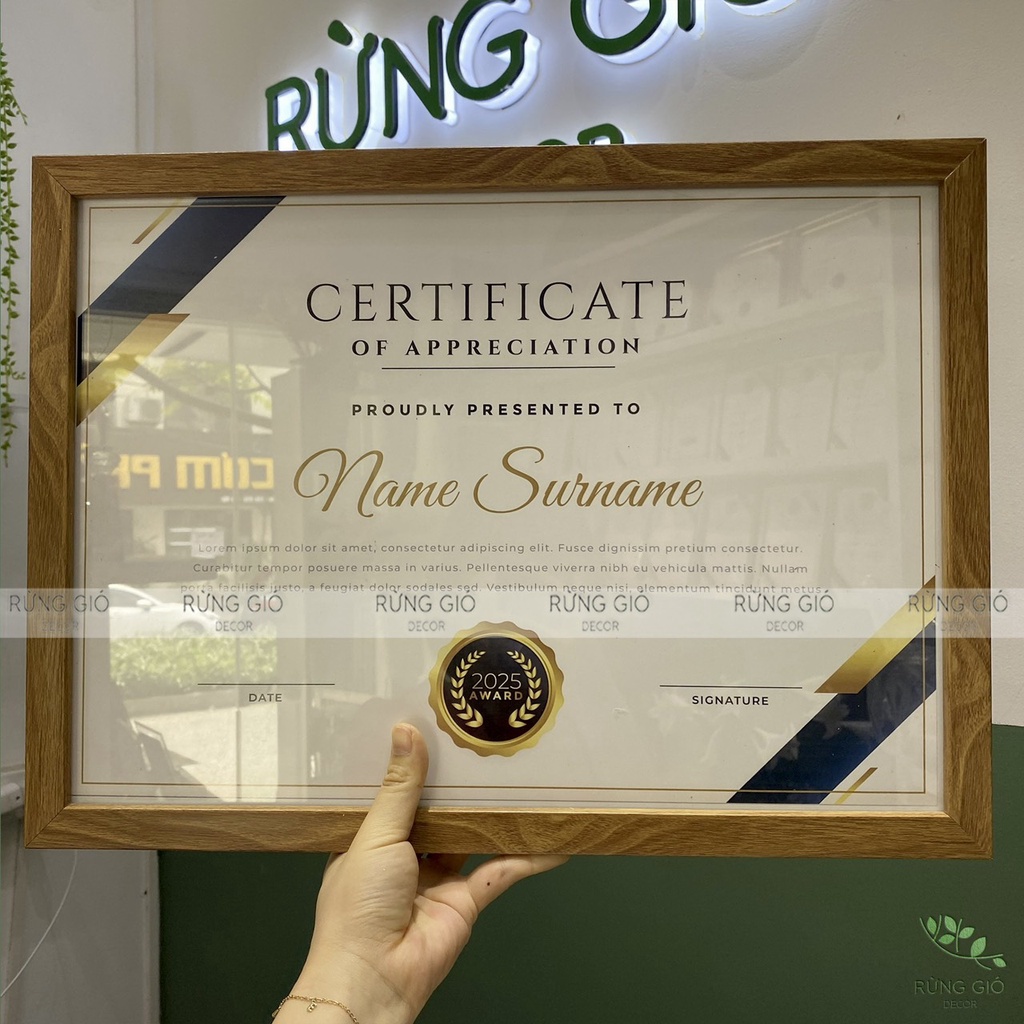 Khung bằng khen A3 ,ảnh thật shop chụp, khung chứng chỉ, trao thưởng