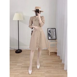 Đầm nhung tăm cúc đồng