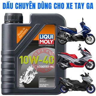 Dầu nhớt xe tay ga liqui moly scooter mb 10w40 api sn plus