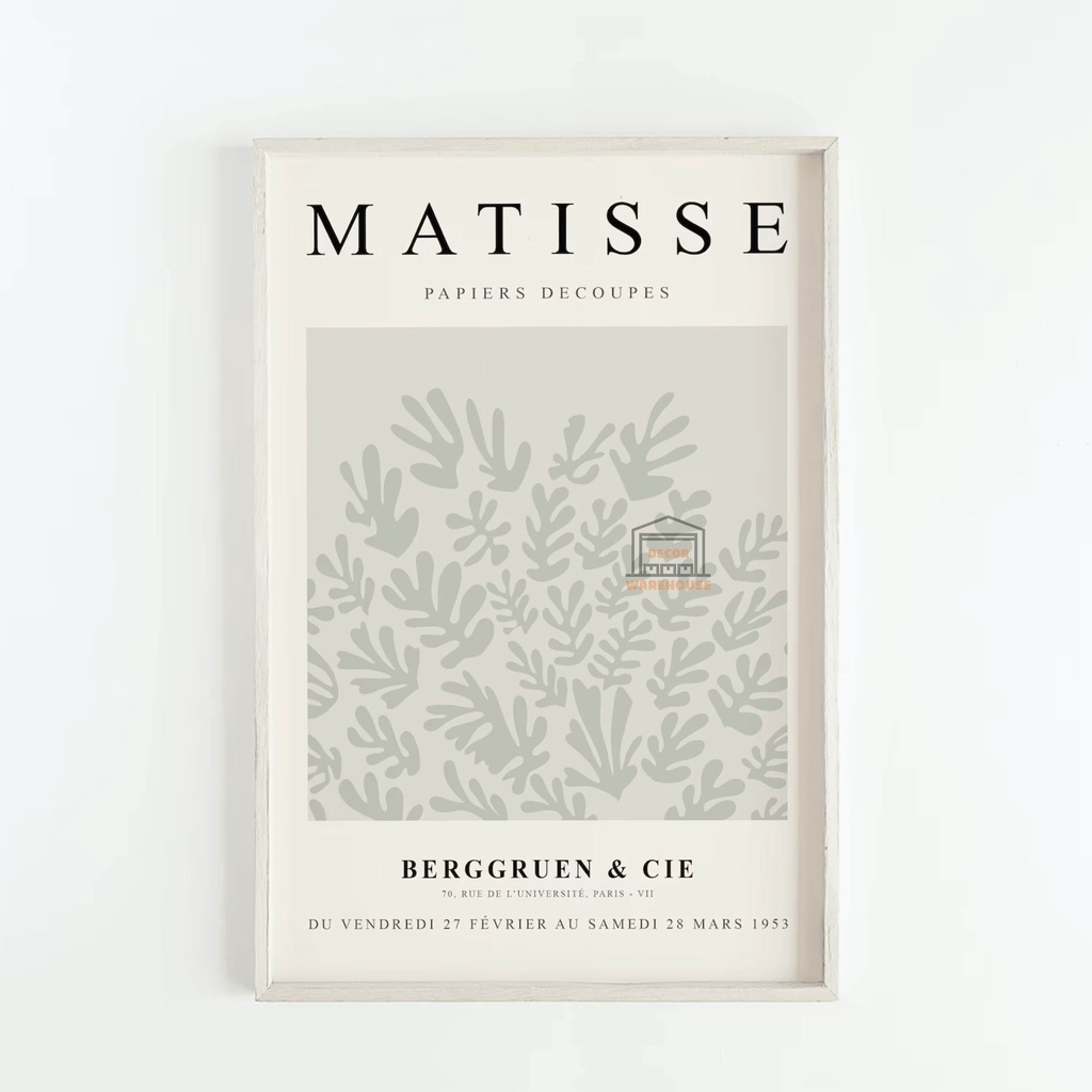 Tranh canvas treo tường chủ đề MATISSE chống thấm nước nhiều size, mẫu đa dạng giá rẻ KHÔNG KÈM KHUNG