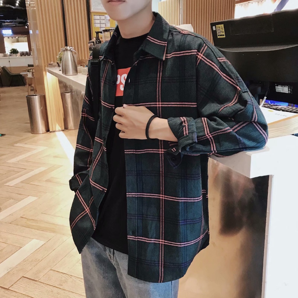 Áo Sơ Mi Dài Tay Phong Cách Hong Kong Thời Trang Cho Nam