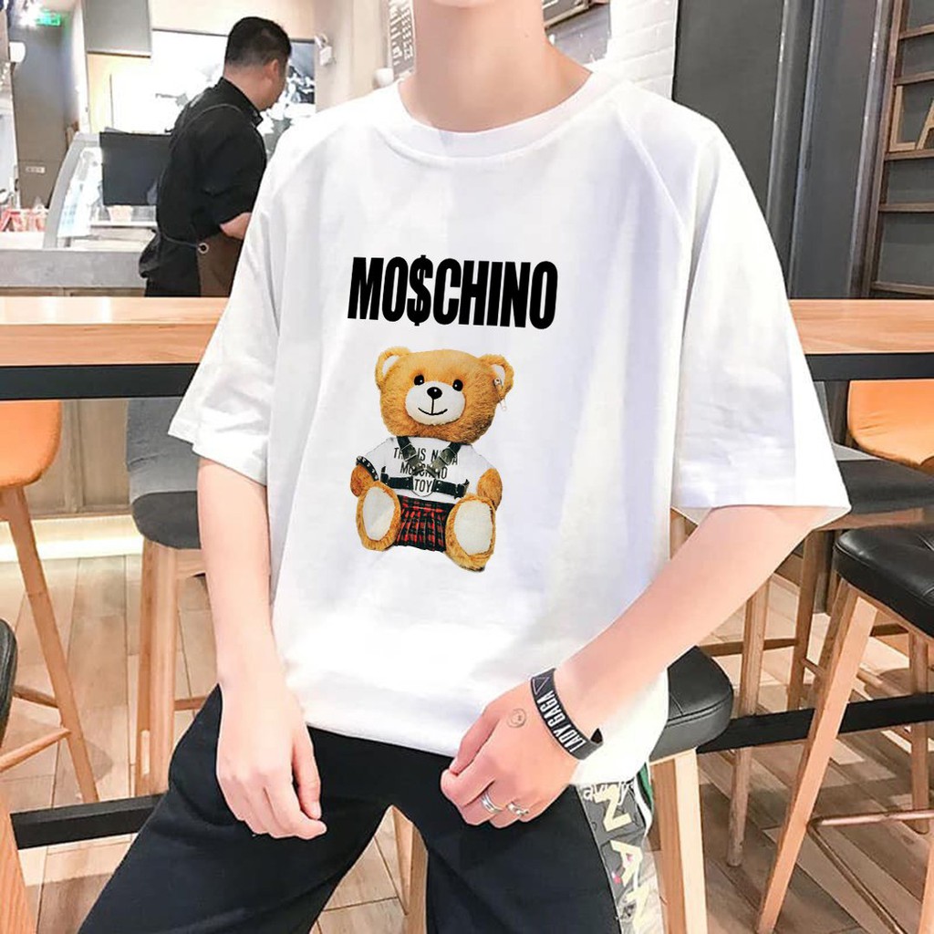 Áo Thun Tay Lỡ In Gấu Moschino, Aó Thun Nam Nữ Unisex In Chữ Cá Tính - ATIN51 | WebRaoVat - webraovat.net.vn