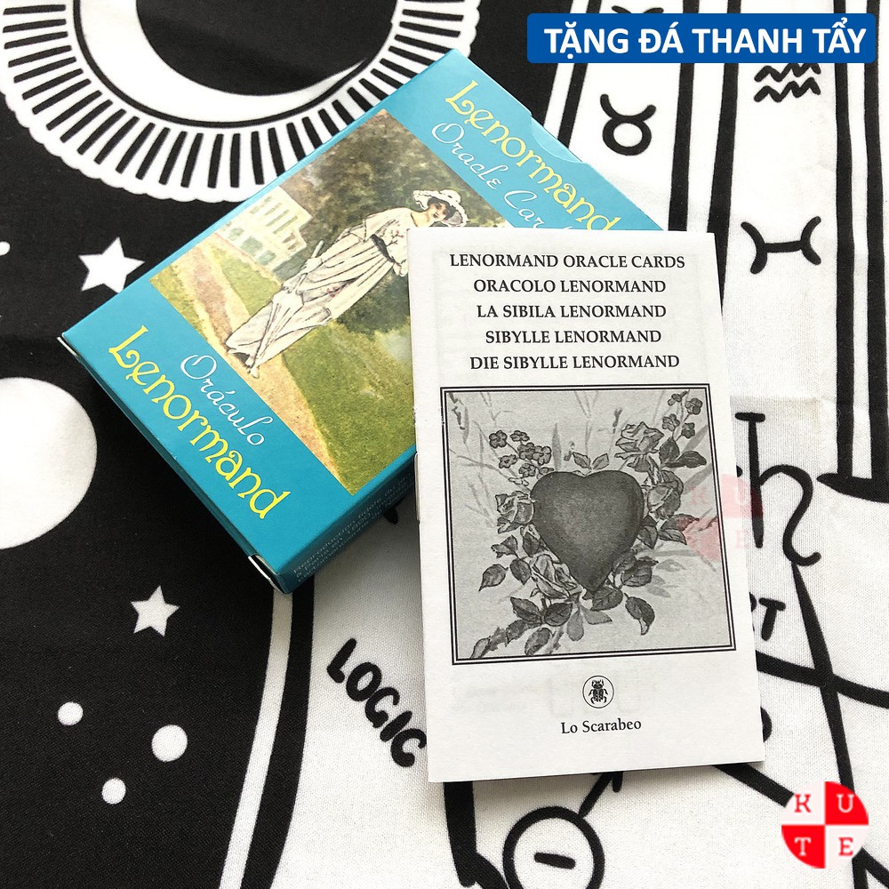 Bài Oracle Lo Scarabeo Lenormand 36 Lá Bài Tặng Đá Thanh Tẩy C192