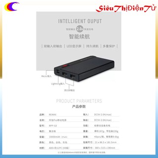 Sạc dự phòng Remax RPP-53 10000mAh