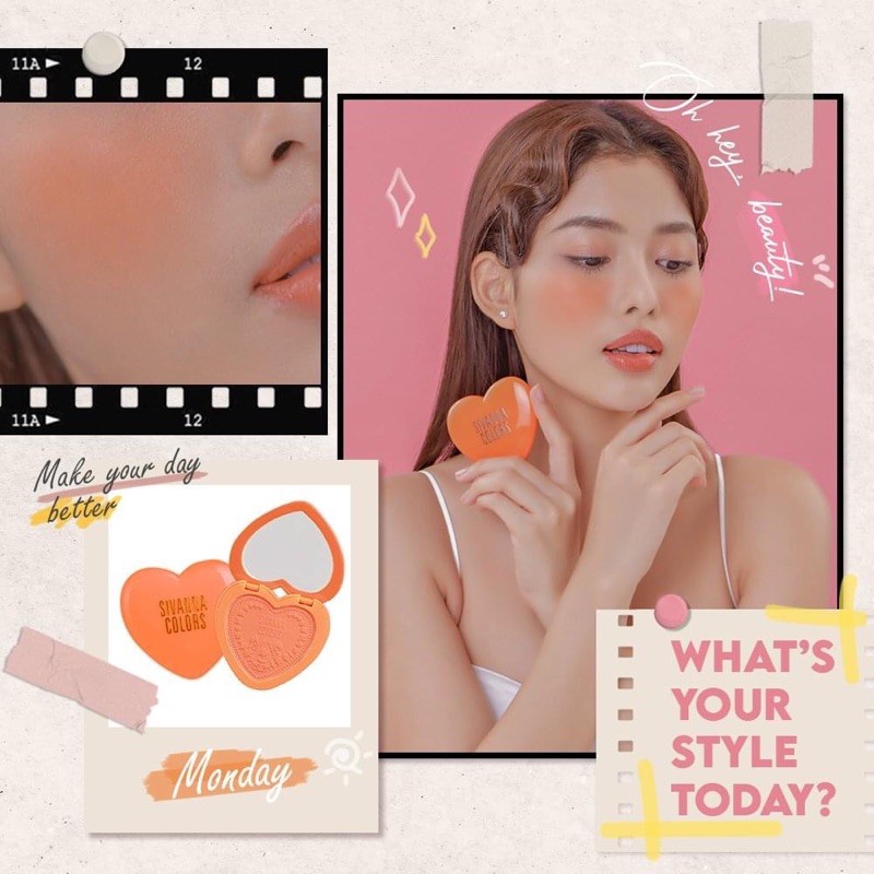 PHẤN MÁ SIVANNA COLORS SO CHIC LONG-LASTING 16 HOURS BLUSH