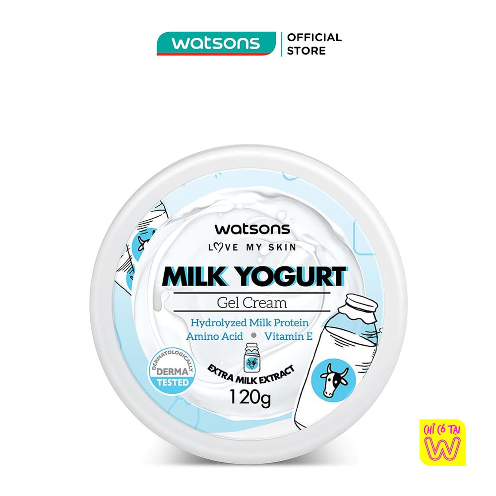 Gel Dưỡng Thể Watsons Milk Yogurt Extra Milk Extract Chiết Xuất Từ Sữa Bò 120g