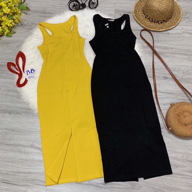 Đầm thun ôm body form dài qua gối | BigBuy360 - bigbuy360.vn