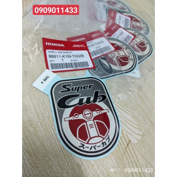 Tem bửng Super Cub 2021 Honda Thailand