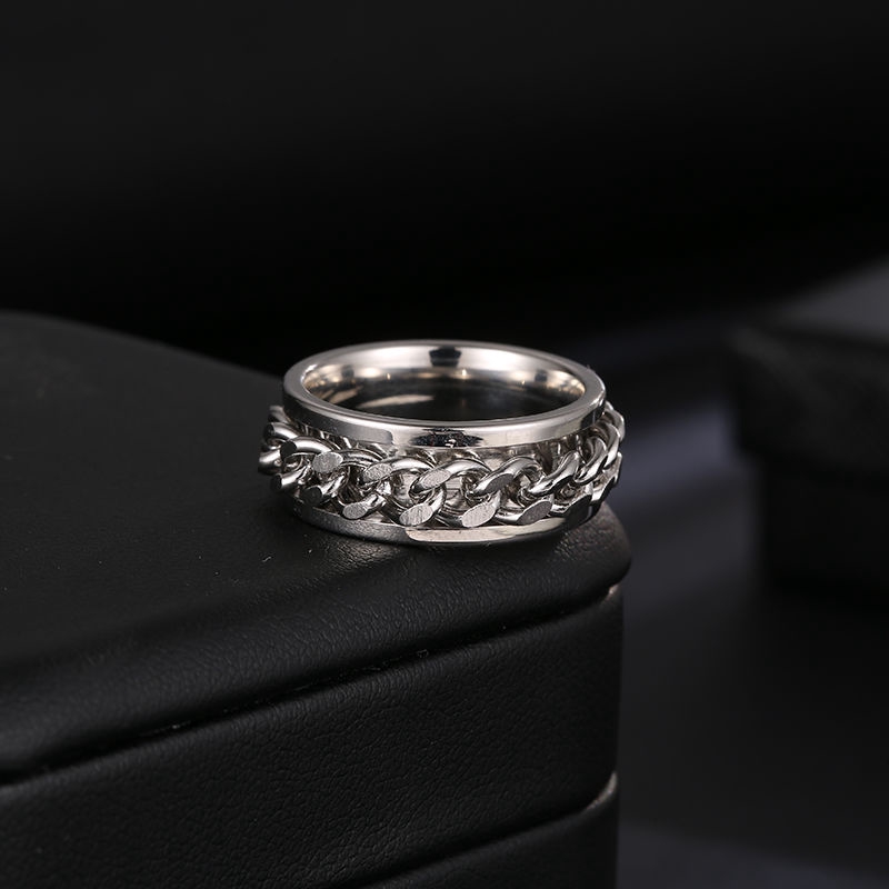 Rotating ring Personality Fashion Wild