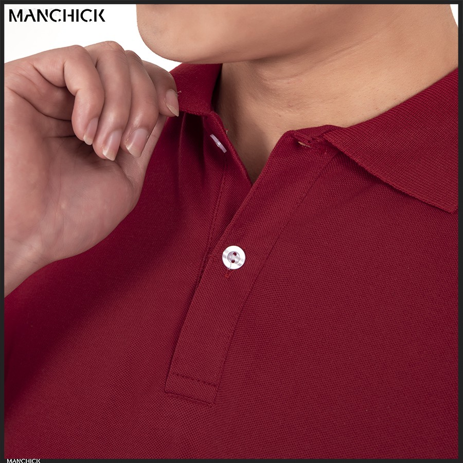 Áo thun Nam POLO trơn Manchick Vải Cotton Cá Sấu Cao Cấp Nhiều Màu Đen, Trắng, Hồng, Đỏ Đô, Xanh Đâm, Xanh Nhạt PL01 | BigBuy360 - bigbuy360.vn
