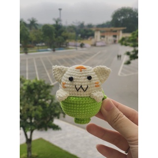 Móc khoá Cup of cat handmade Mmee