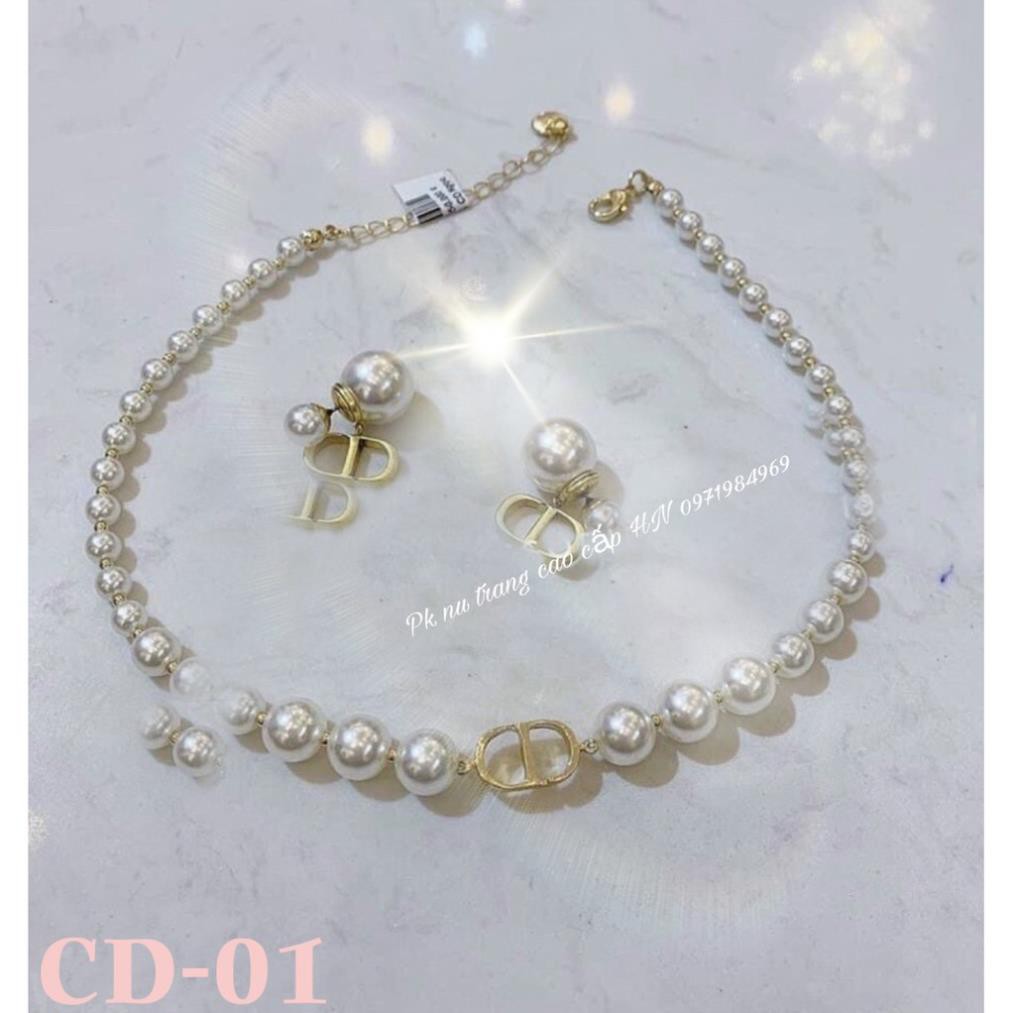 Vòng ngọc trai nhân tạo CD sang chảnh dễ phối đồ VC