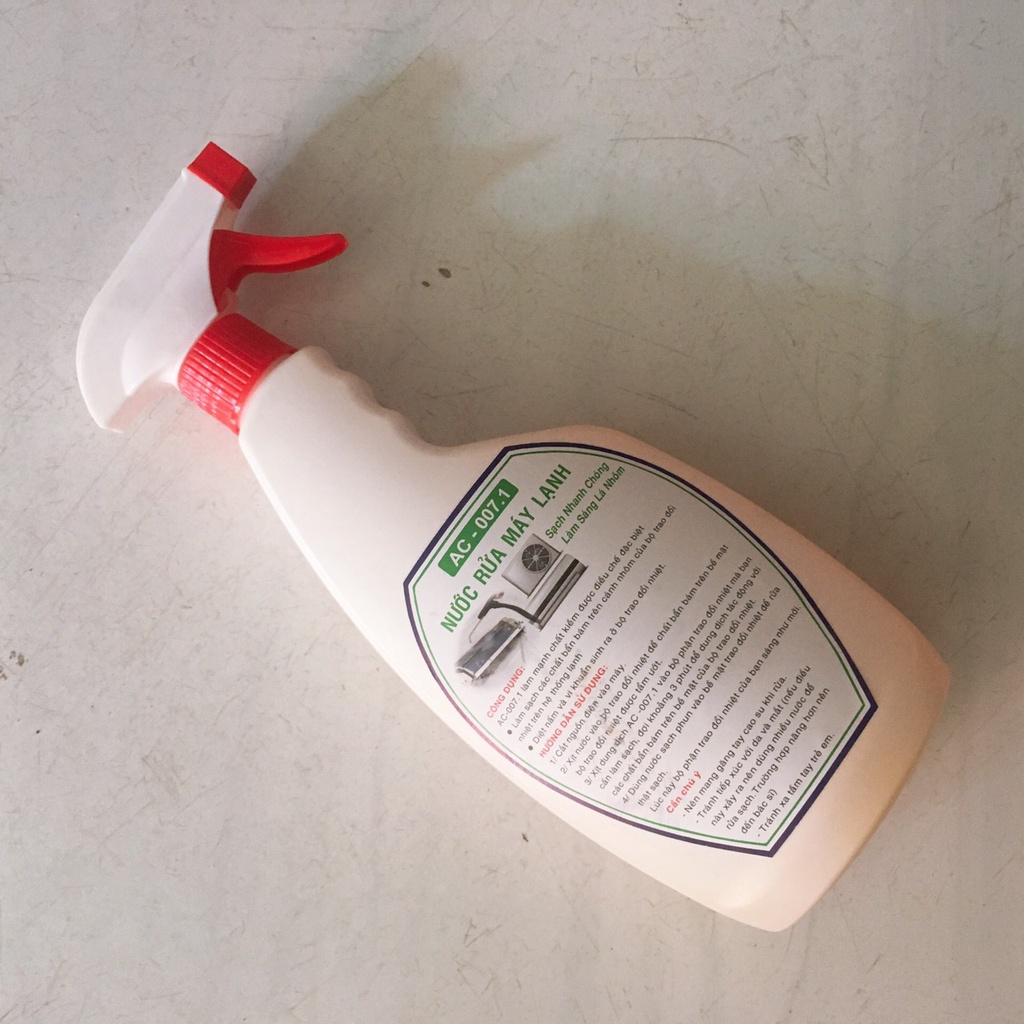 Nước rửa máy lạnh 007 [SÁNG BÓNG] Nước rửa dàn máy lạnh