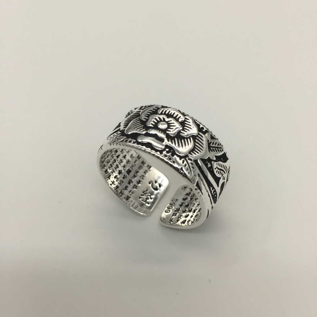 Nhẫn hở RINHOO bằng đồng mạ bạc phong cách cá chép nhiều kiểu tùy chọn