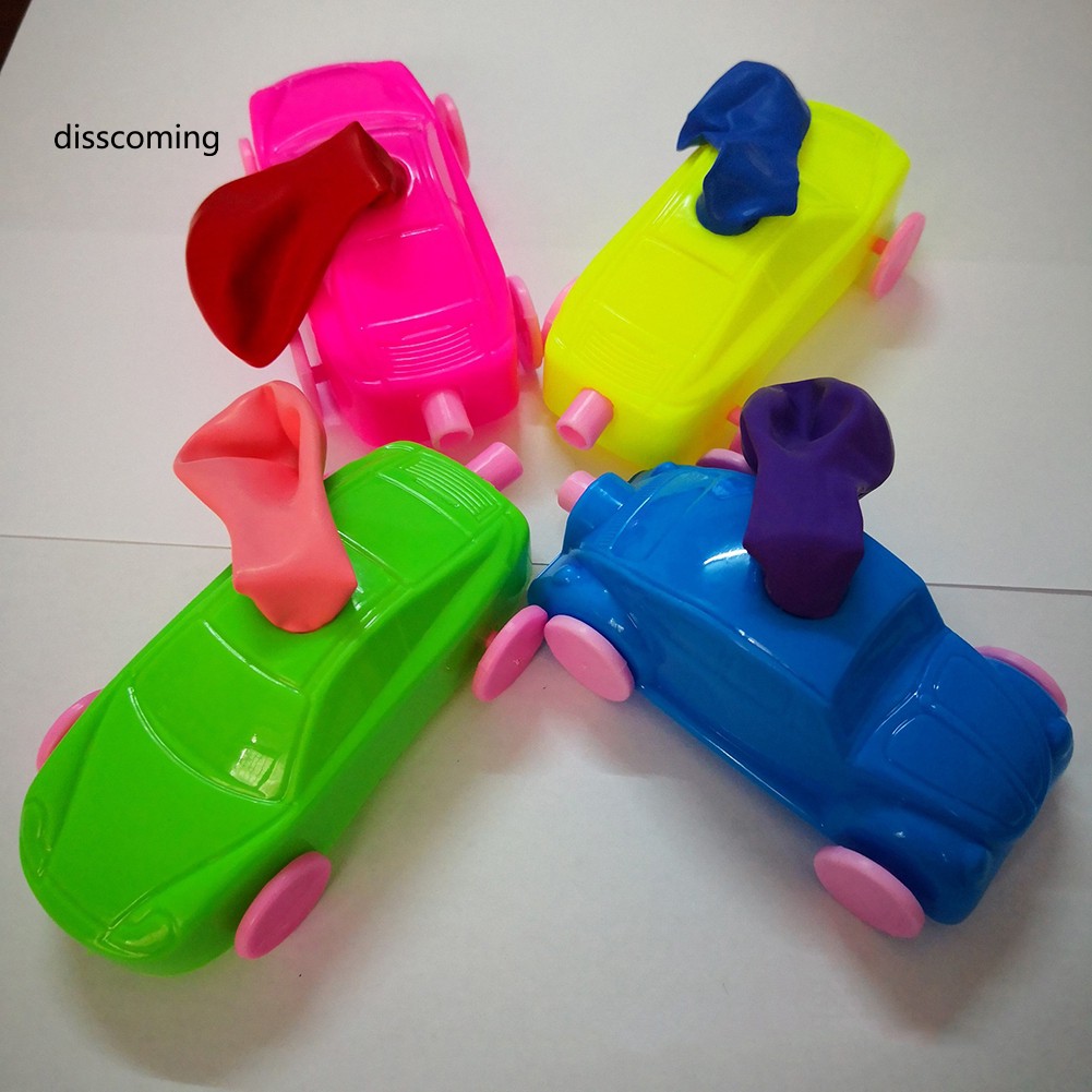 Xe ô tô đồ chơi gắn bóng tay sáng tạo cho trẻ em DIY