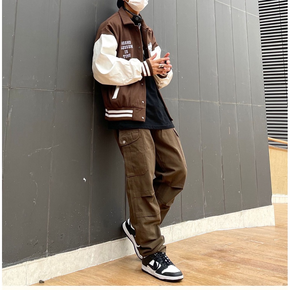 Quần Jean Dài Dáng Rộng Ống Suông Thiết Kế Giản Dị Dành Cho Nam