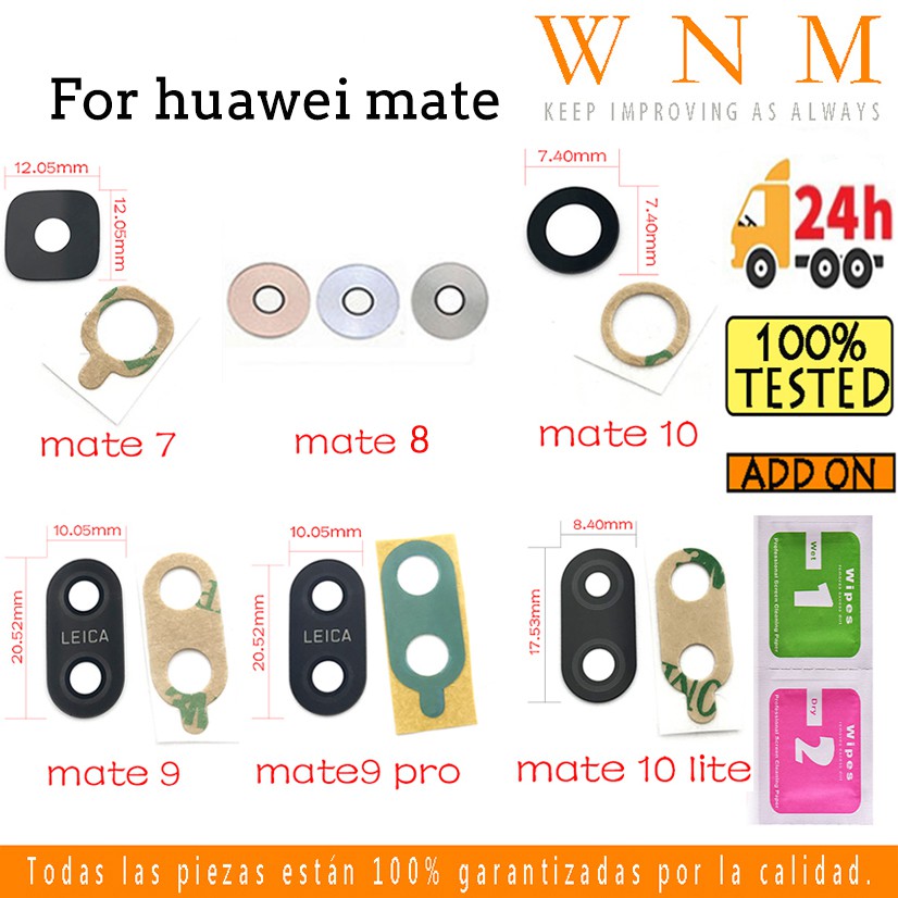 Nắp Đậy Ống Kính Camera Sau Bằng Kính Thay Thế Chuyên Dụng Cho Huawei Mate S 7 8 9 10 Pro Lite 9pro 10lite