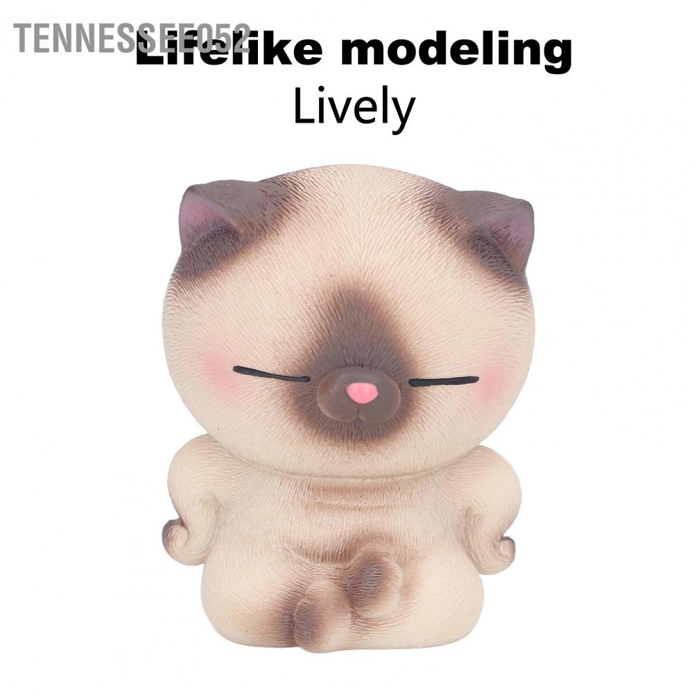 Mô hình chú mèo dễ thương để bàn trang trí bằng nhựa resin