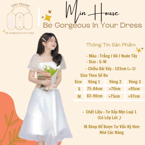 rẻ nhất shopee- Đầm trắng dự tiệc siêu xinh-váy nữ chụp hình kỷ yếu đẹp,đi đám cưới sang trọng dễ thương min.house86 | BigBuy360 - bigbuy360.vn