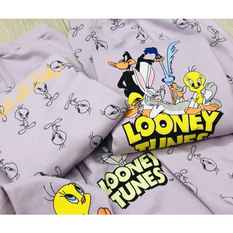 Bộ nỉ bông bé gái xuất dư