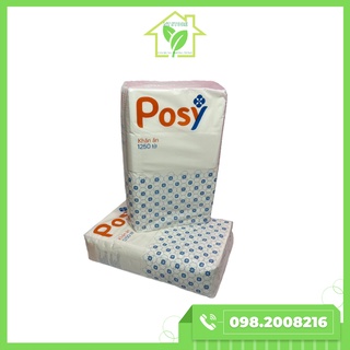 Giấy ăn Posy dai mềm khổ 210mm, túi lớn 1250 tờ (1kg)