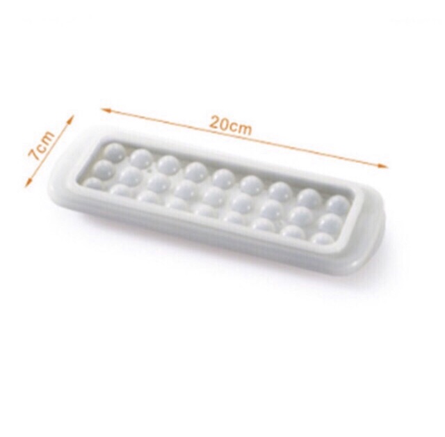 Khuôn thạch bi nhỏ, thạch hình cầu/khay đá bi/ rau câu bi bằng nhựa bền đẹp loại 27v