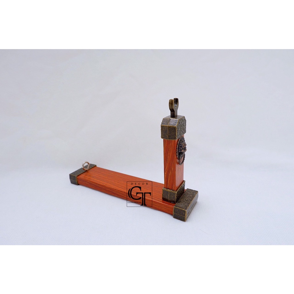 Giá đỡ mô hình móc khóa Gỗ gác nghiêng