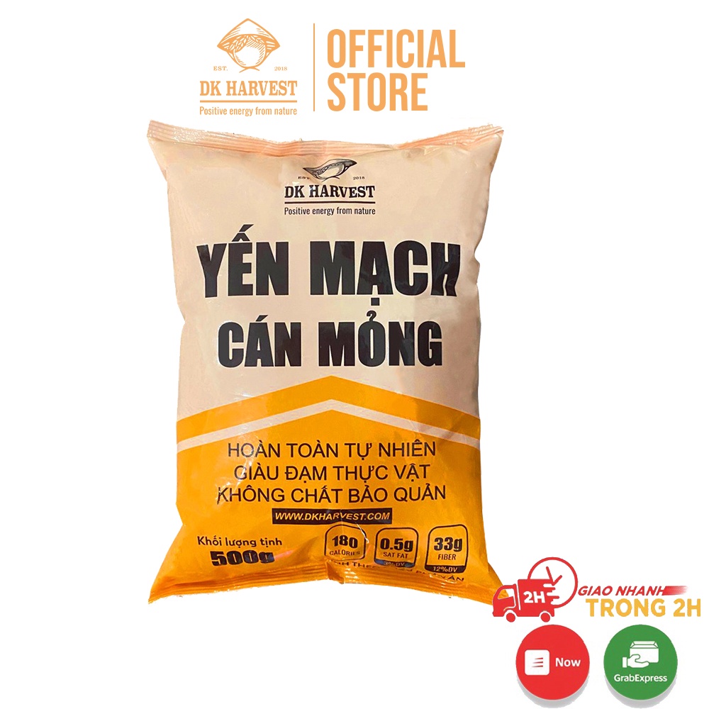 Yến Mạch Cán Dẹt (Cán Mỏng) DK Harvest Nhập Khẩu ÚC - ngũ cốc giảm cân
