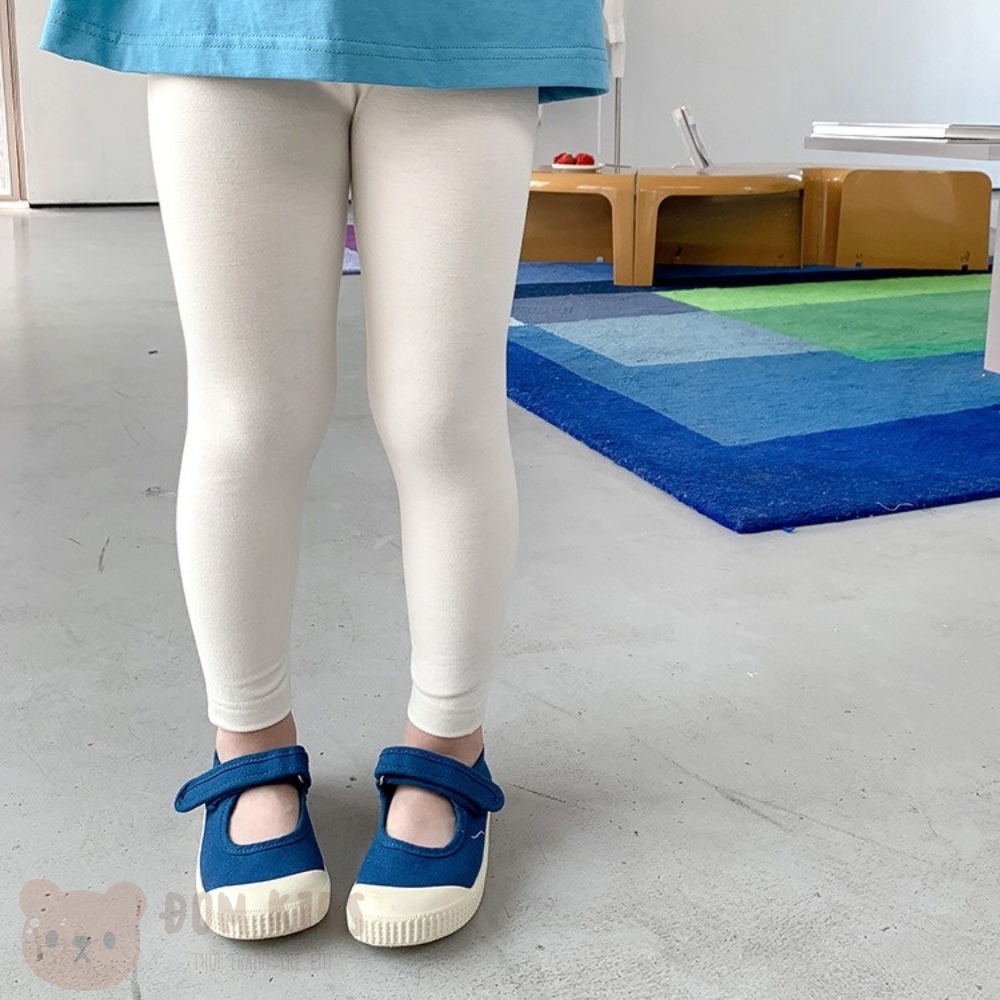 Quần Legging cho bé Domkids, quần dài bé gái hàng xuất dư co dãn 4 chiều QUAN009