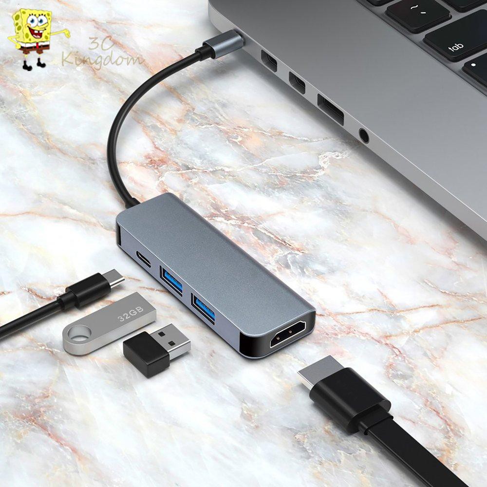 ☆Pro☆ Docking Station 4-in-1 Type-c To USB+HDMI-compatible+TYPE Docking Station