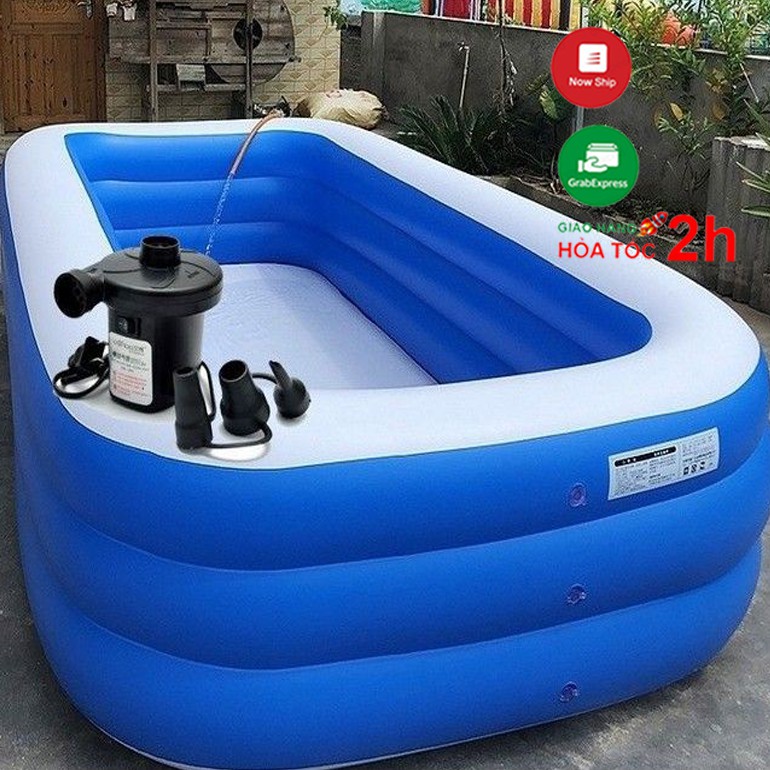 [TẶNG KÈM BƠM ĐIỆN] Bể bơi 2m9 trơn 3 tầng GIÁ TỐT NHẤT
