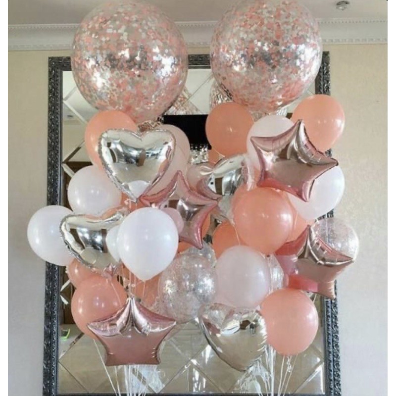 nhũ kim tuyến trang trí bóng jumbo trong suốt