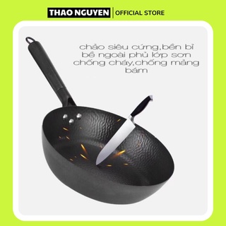 CHẢO CHỐNG DÍNH LONGZIWEI CHỐNG DÍNH 3 LỚP SIZE 28 DÙNG CHO MỌI LOẠI BẾP ,SẢN XUẤT THEO CÔNG NGHỆ NHẬT BẢN